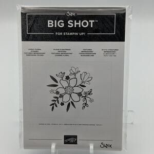 Stampin Up Sizzix Big Shot Embossing Folder LOVELY FLORAL 148048 DIY Cardmaking